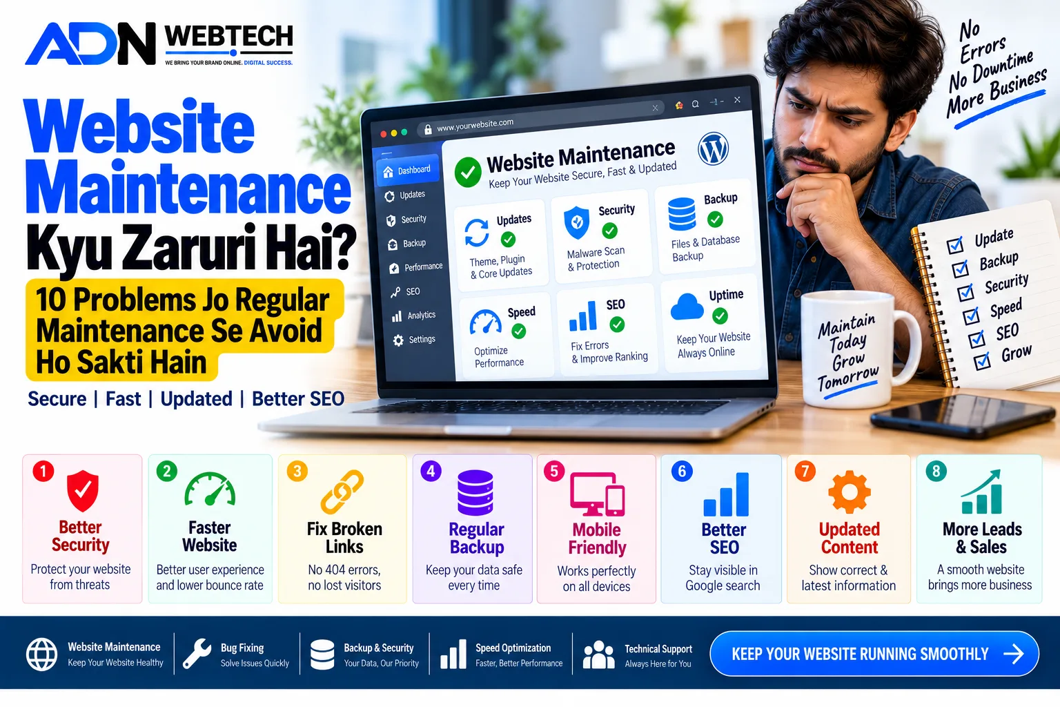 Website Maintenance Kyu Zaruri Hai? 10 Problems Jo Regular Maintenance Se Avoid Ho Sakti Hain
