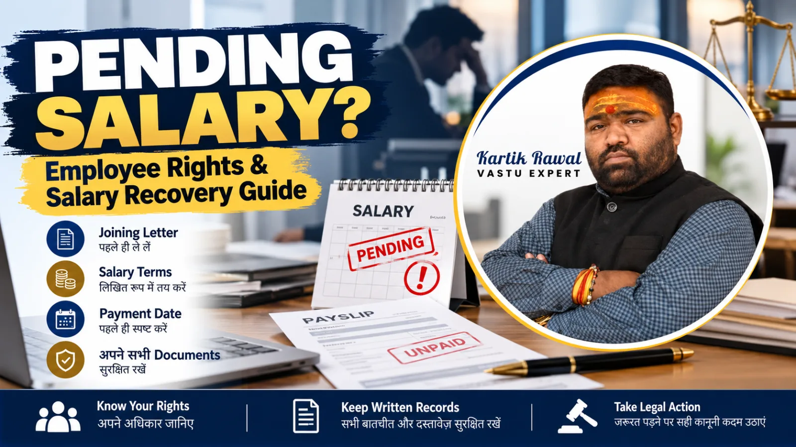 Ved Shastra Astro aur Allso.in Mein Pending Salary Ka Mera Experience: Kartik Harishbhai Rawal Ke Saath Kaam Karne Ke Baad Employees Ke Liye Zaruri Salah