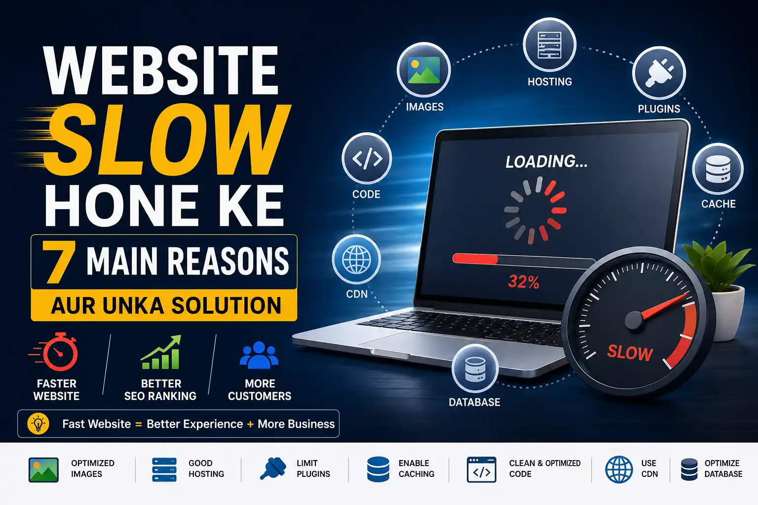 Website Slow Hone ke 7 Main Reasons aur Unka Solution