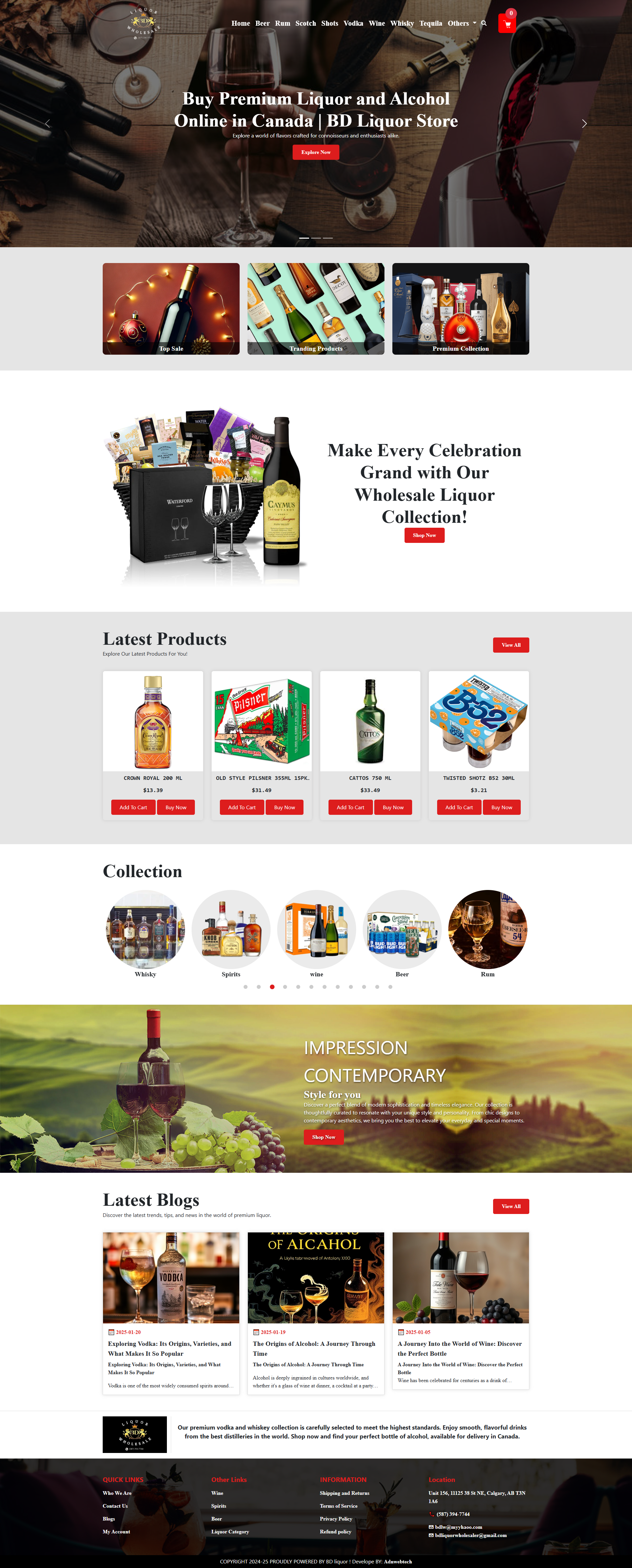 Liquor Website