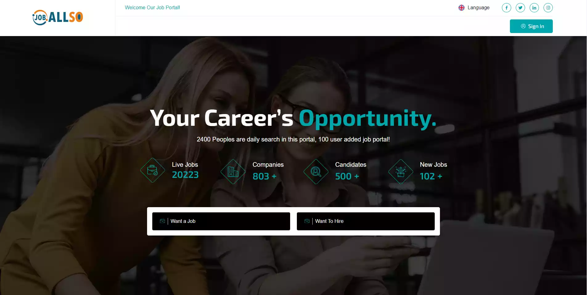 Build Full Website For Job